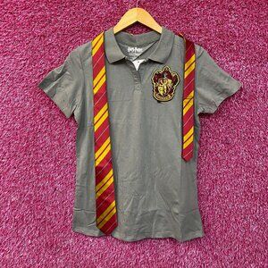 Harry Potter Juniors Gryffindor Caped Polo Shirt Large